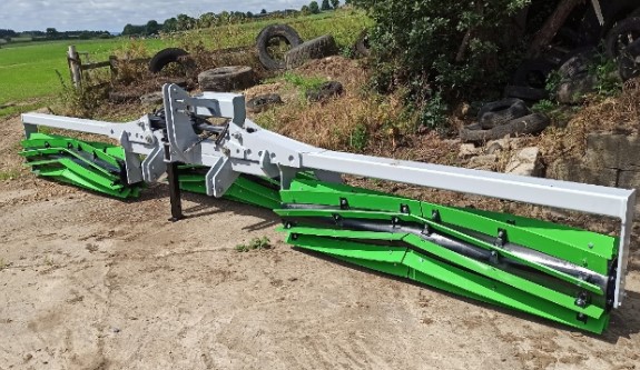 A roller crimper which is available from CHAP and NU-FARMs for trialling by regenerative agriculture practitioners in the north of England.
